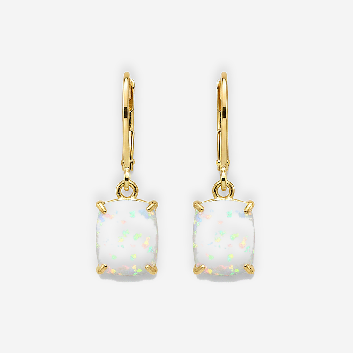 Boucles d’oreilles Lourdes en opale