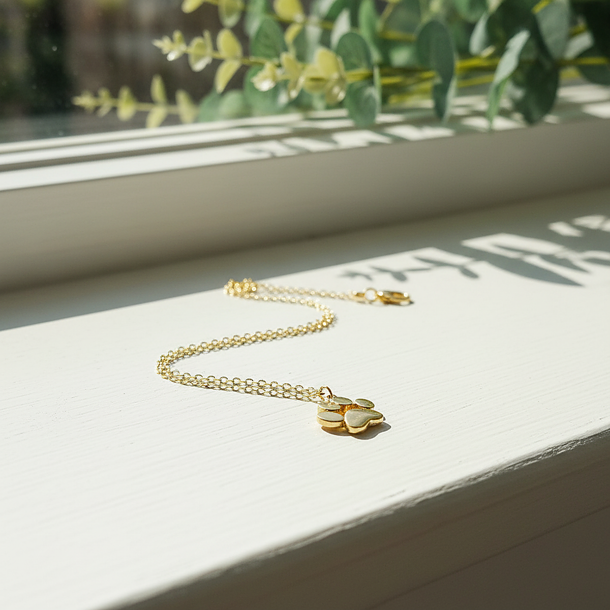 Bernsteinfarbene Goldkette