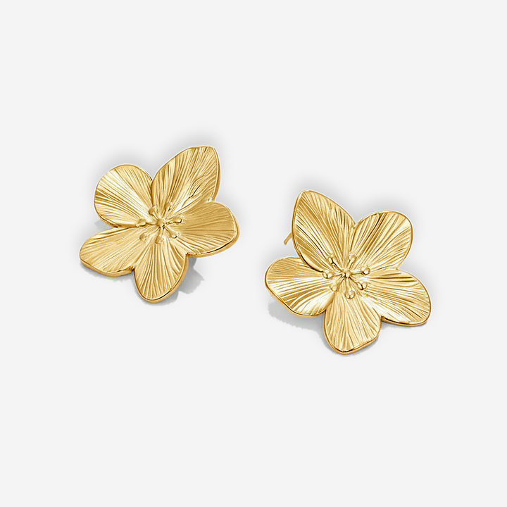 Fleur Gold Blossom Studs