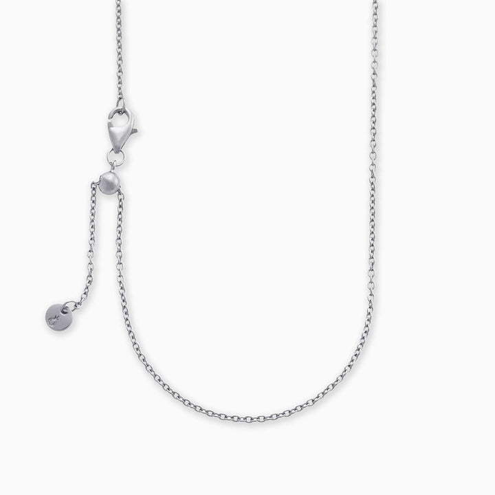 Italian Milano Sterling Silver Adjustable Chain Necklace