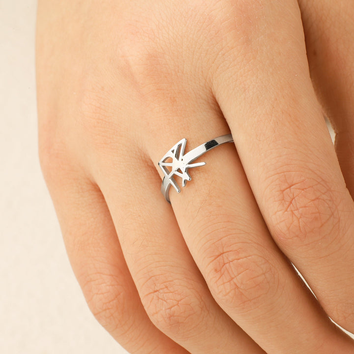 Bague à monogramme avec prénom