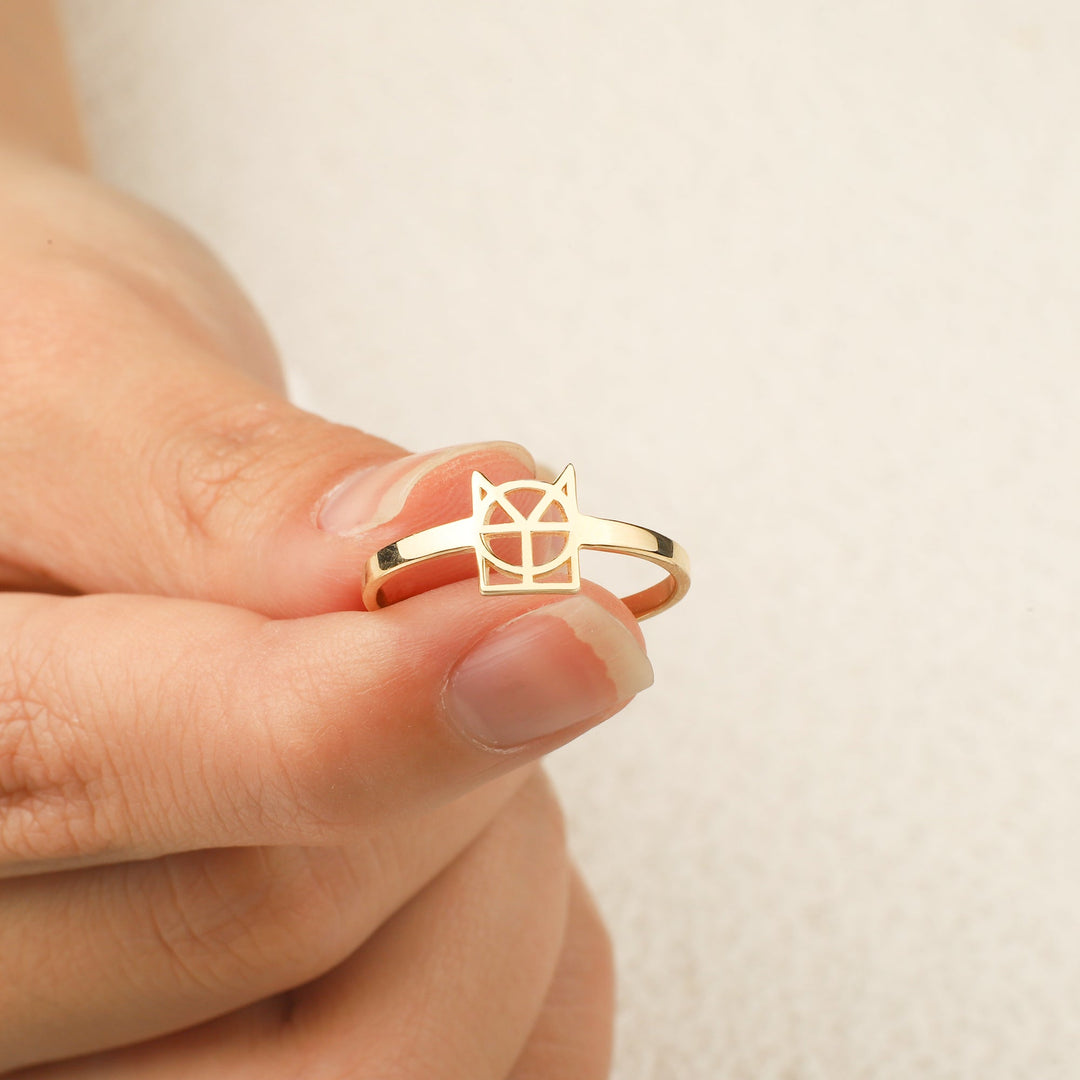 Bague à monogramme avec prénom