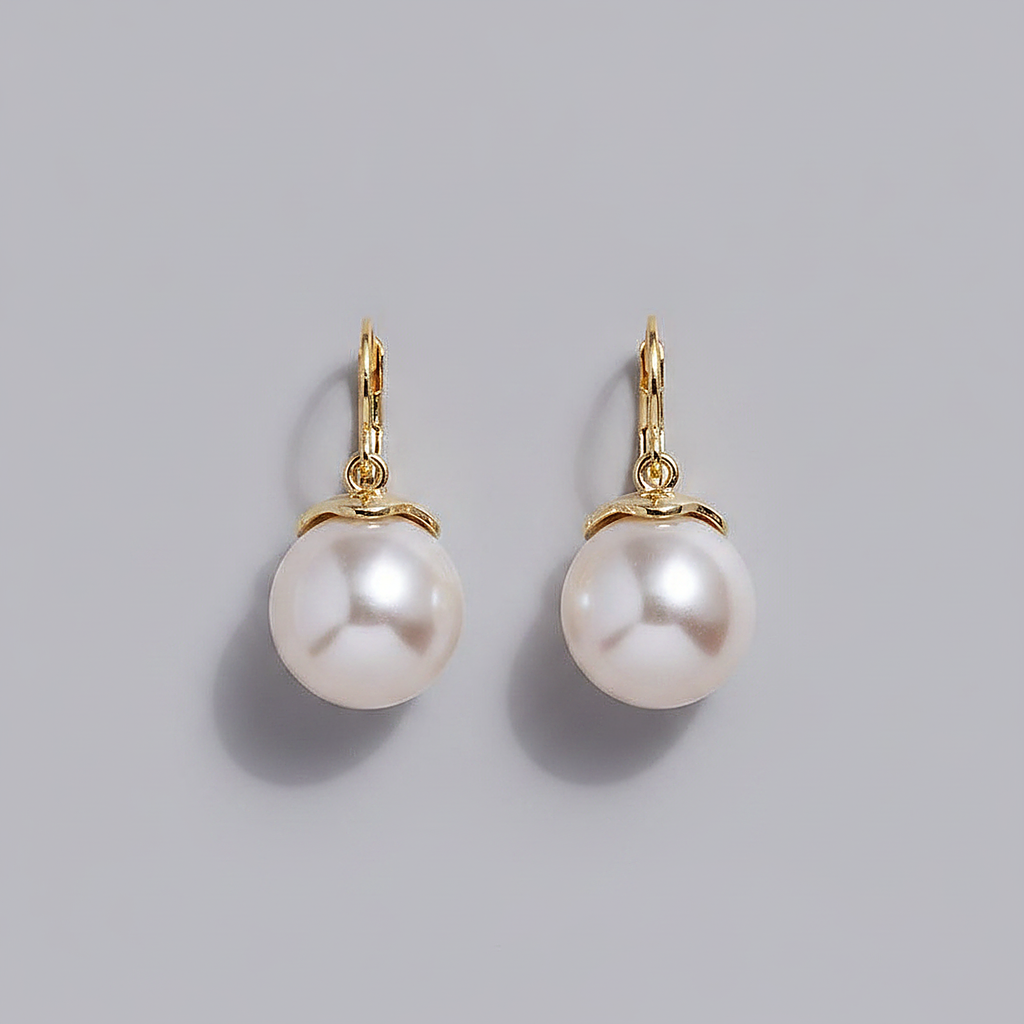 Boucles d’oreilles en perles perlières