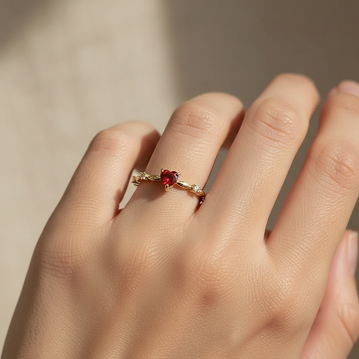 Anello Sabine con rubino