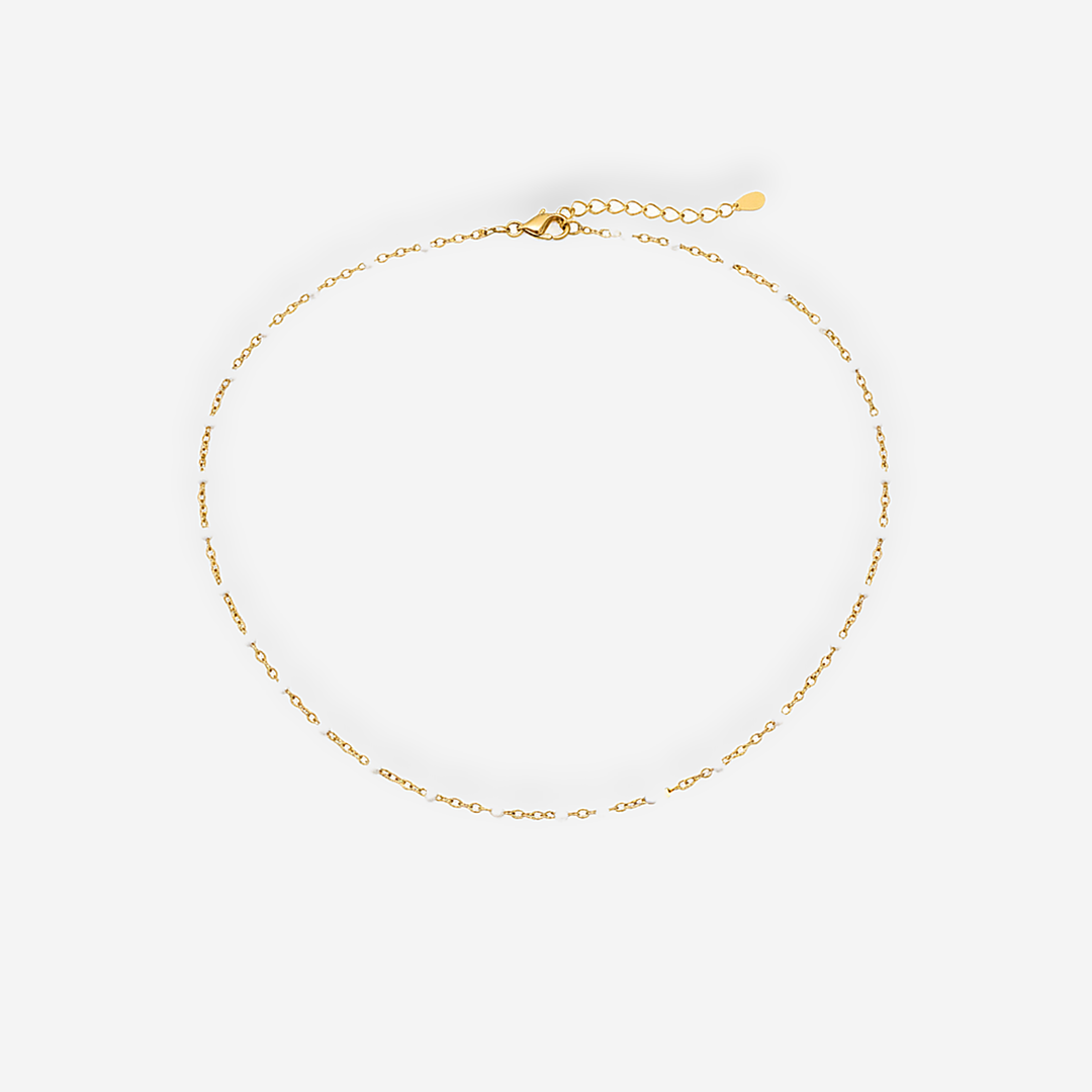 Bianca White Bead Necklace