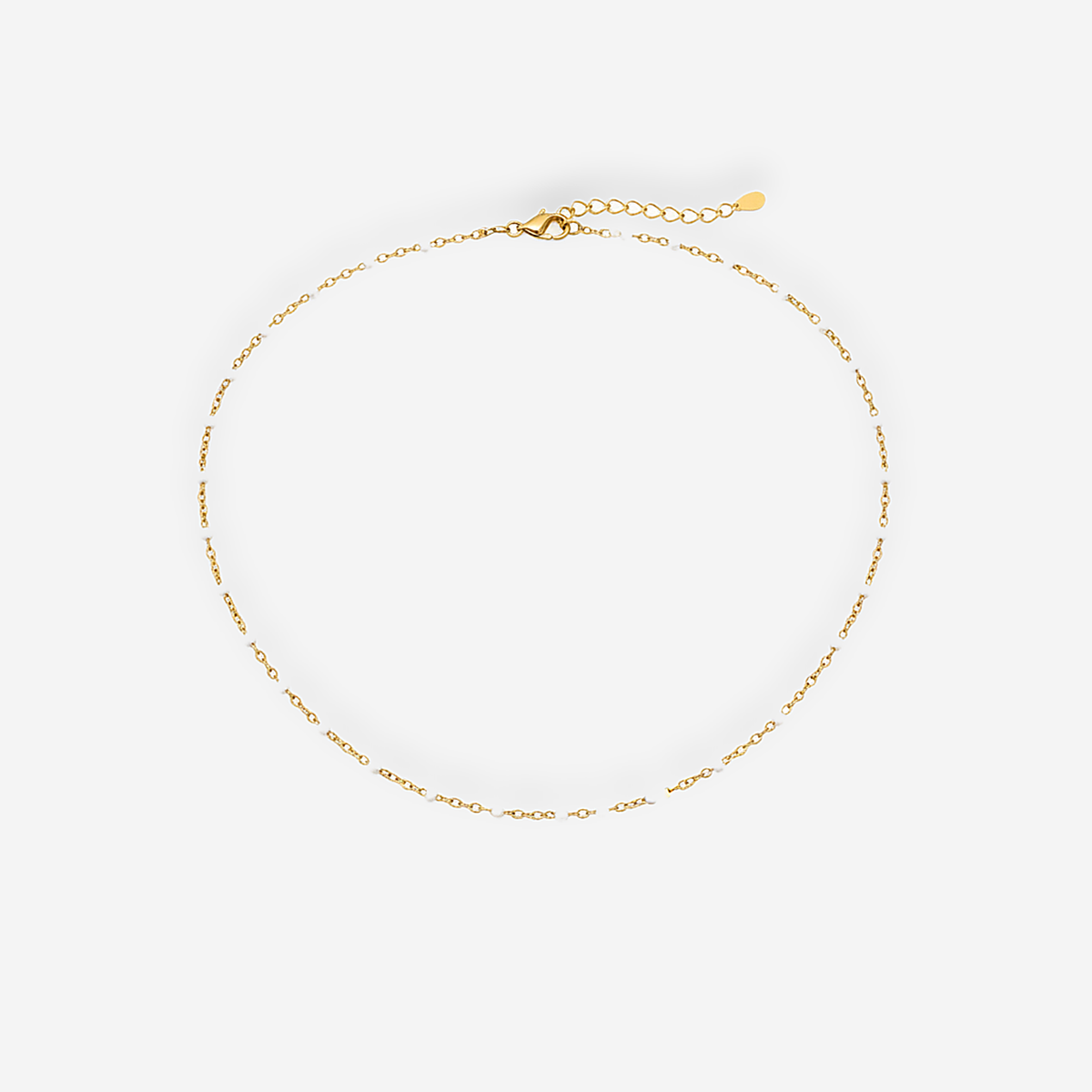 Bianca White Bead Necklace