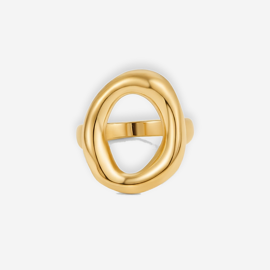 Vina Melted Gold Ring