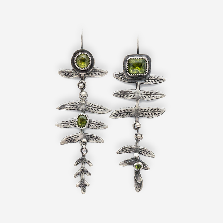 Boucles d’oreilles en argent opalines