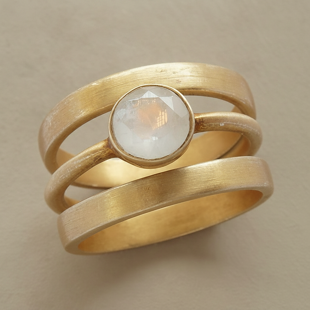 Bague Calla en pierre de lune