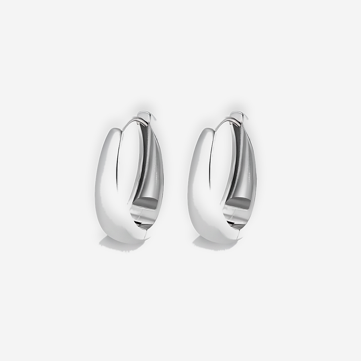 Valentina Silver Hoops