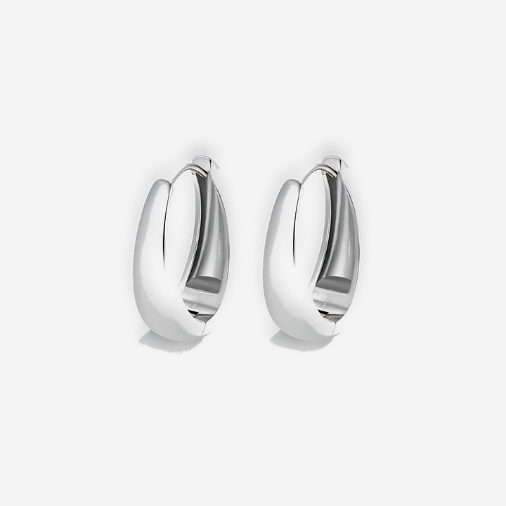 Valentina Silver Hoops
