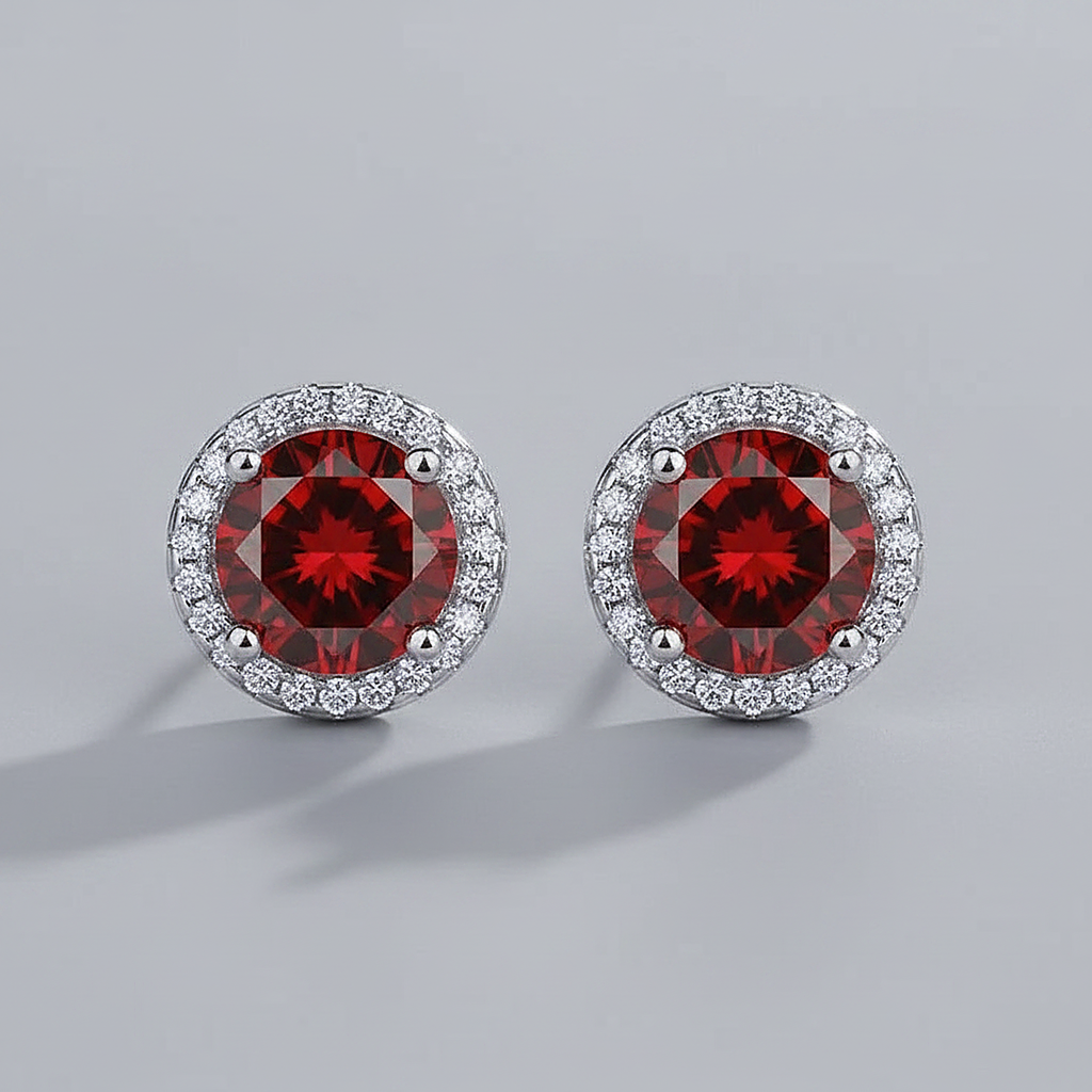 Brincos Petra Ruby