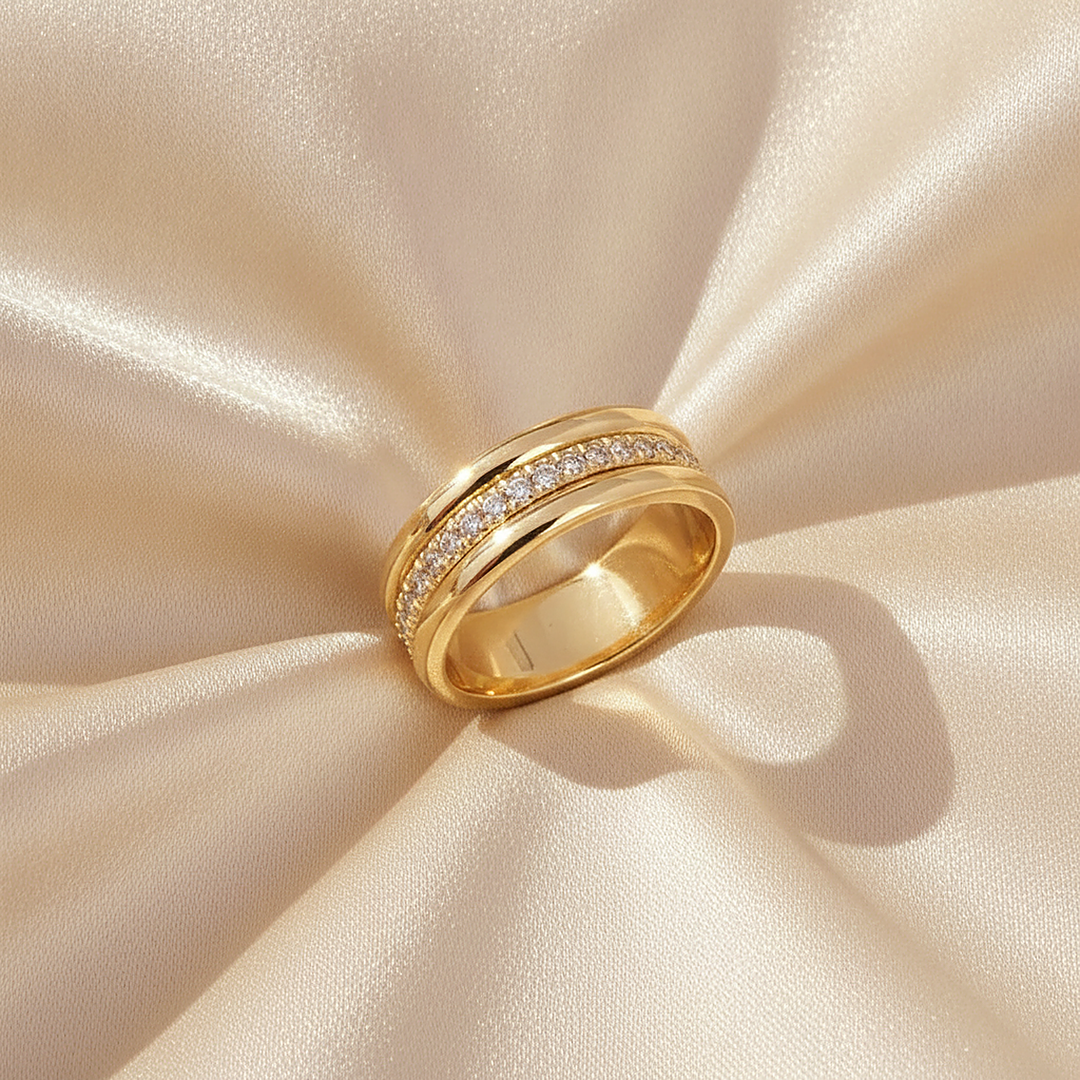 Anillo Josephine de circonita cúbica