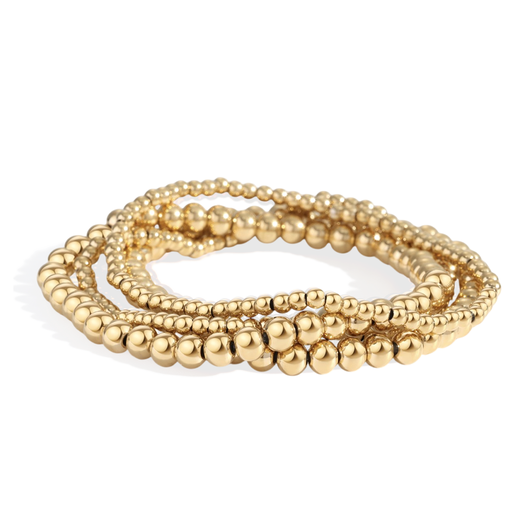 3mm & 5mm kralenarmband stapelset