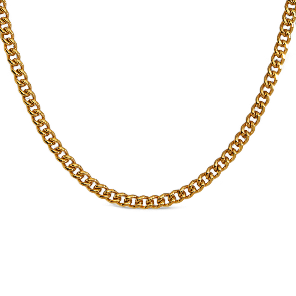 Collier chaîne cubaine 3 mm