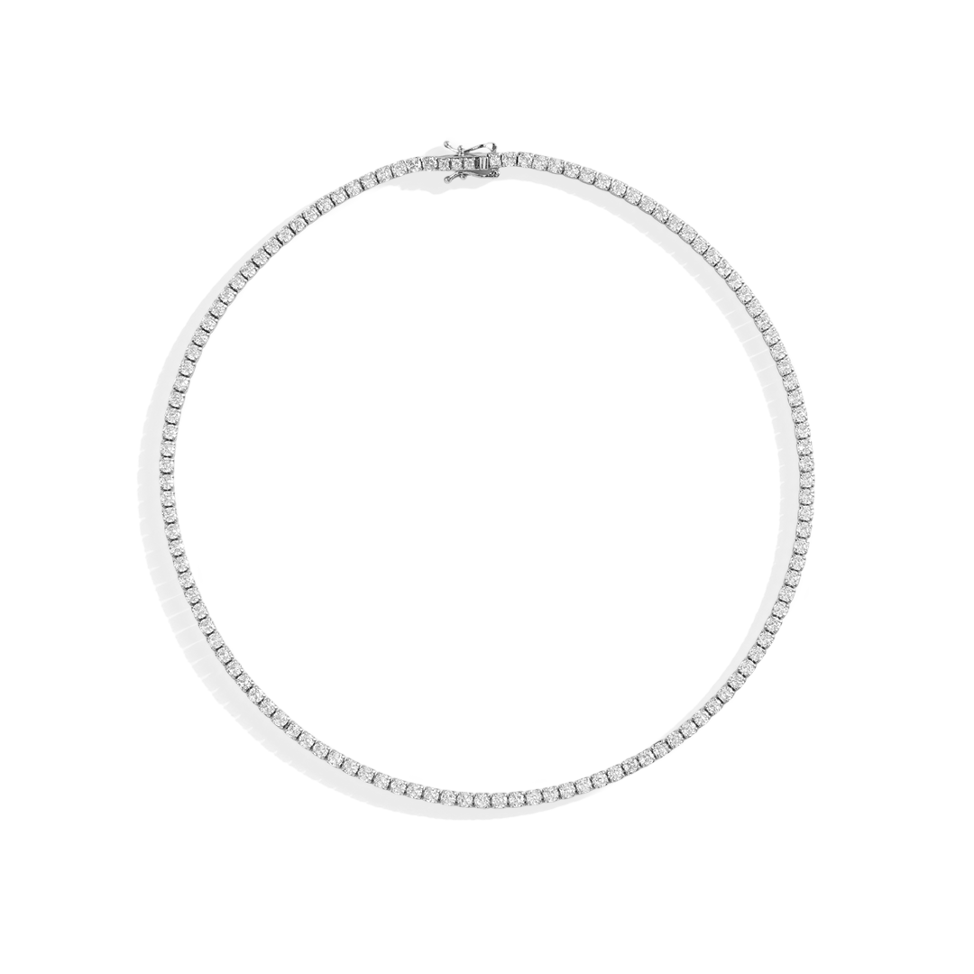 3mm tennis halsketting