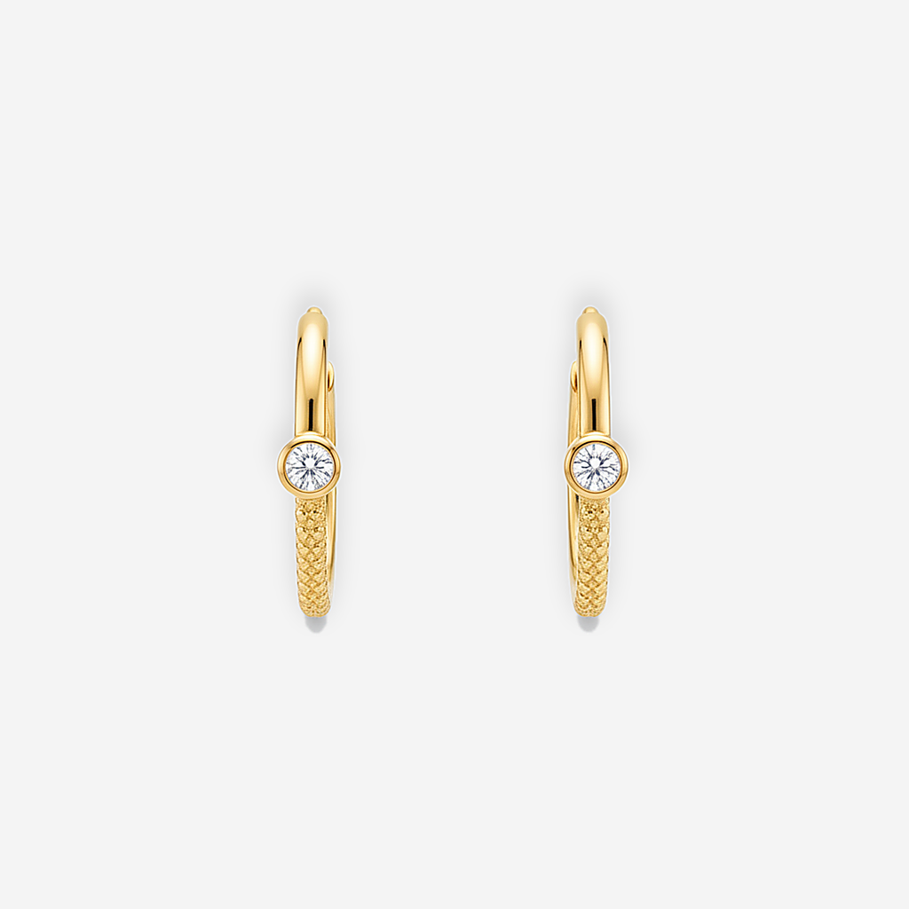 Artie Layered Crystal Hoops