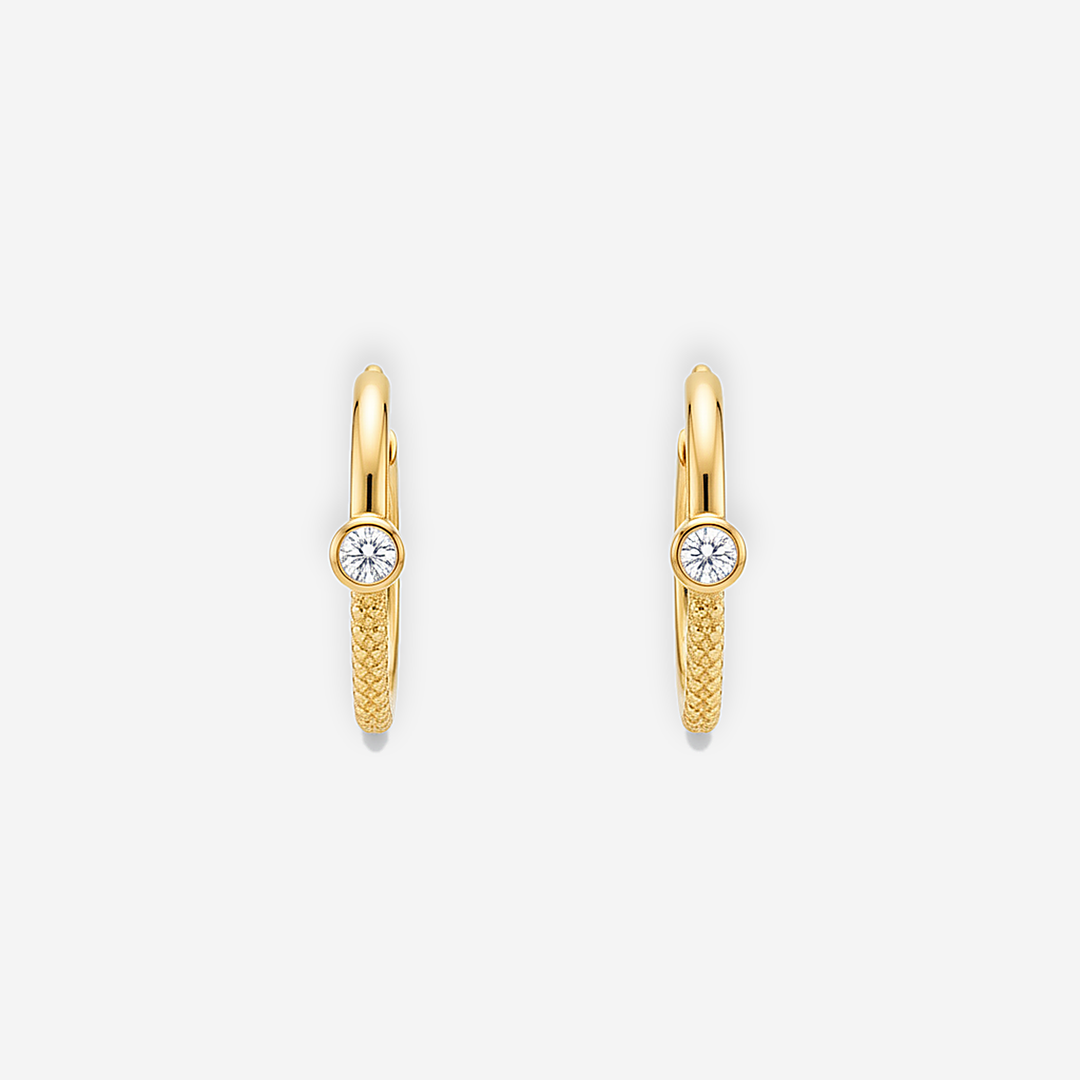 Artie Layered Crystal Hoops