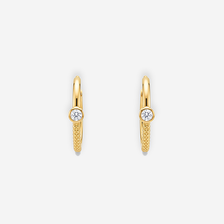 Artie Layered Crystal Hoops
