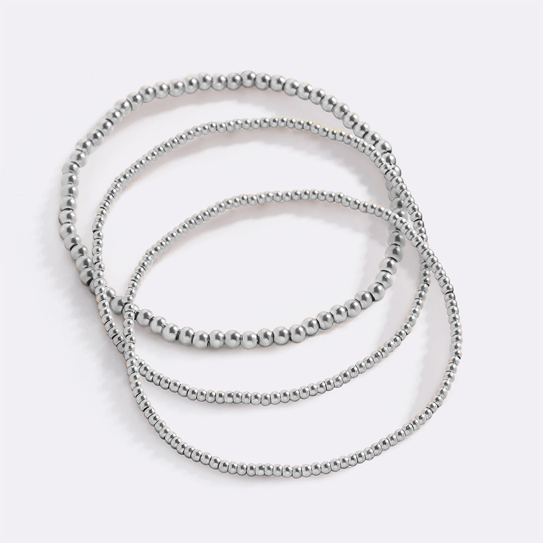 Conjunto de pulseras apilables con cuentas 433