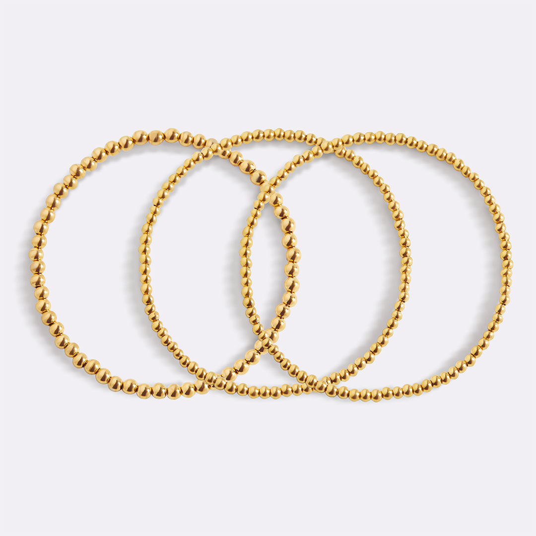 Conjunto de pulseras apilables con cuentas 433