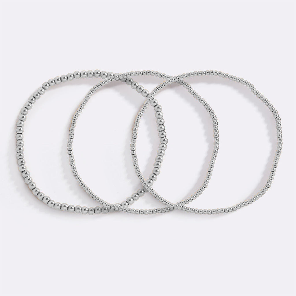 Conjunto de pulseras apilables con cuentas 433