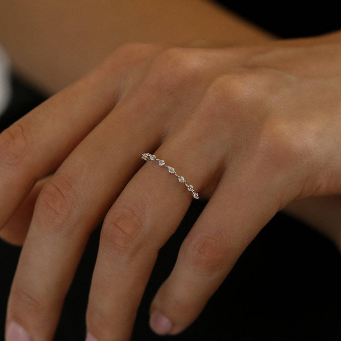 Ultra Thin Floating Eternity Ring