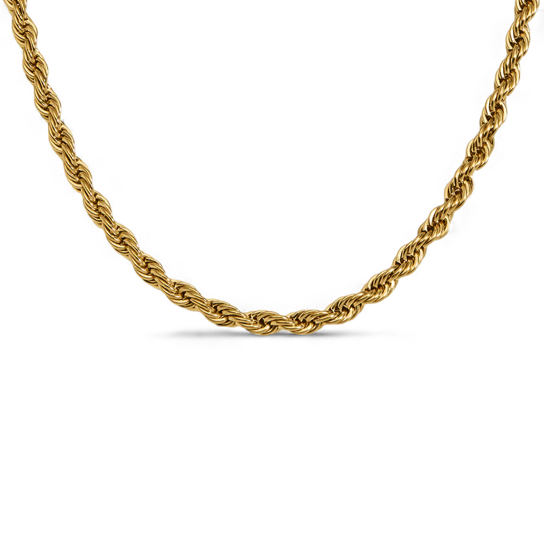 Collar de cadena de cuerda de 4 mm