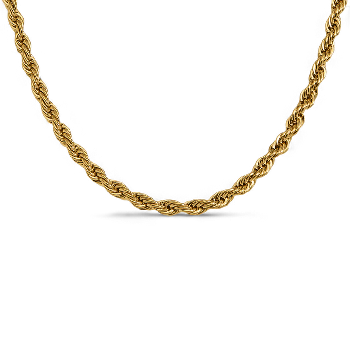 Collar de cadena de cuerda de 4 mm