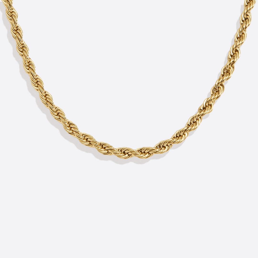 Collar de cadena de cuerda de 4 mm