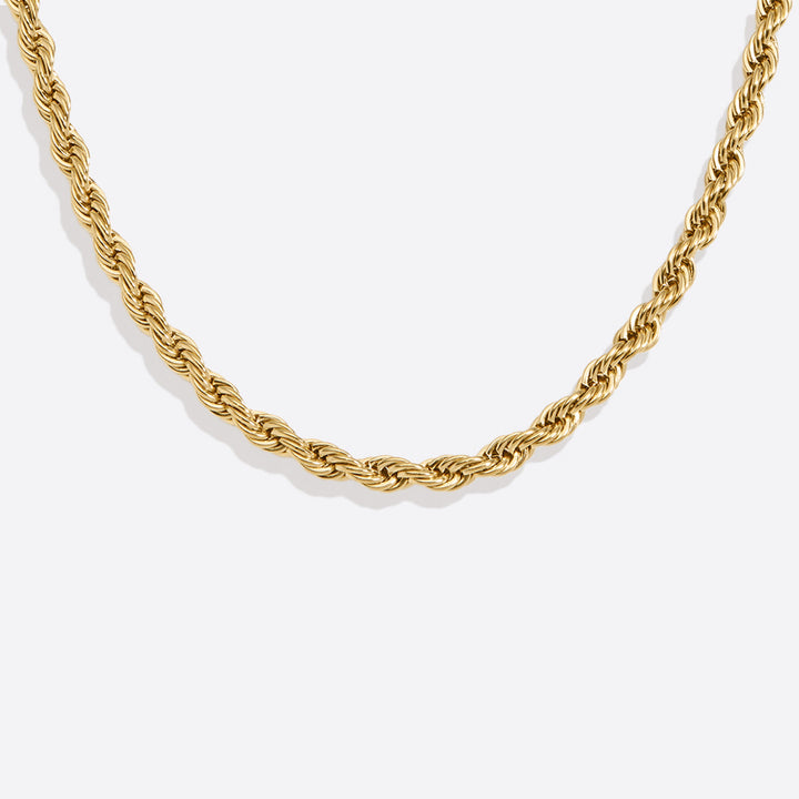 Collar de cadena de cuerda de 4 mm