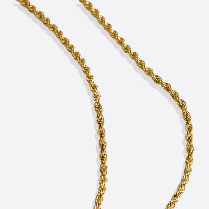 Collar de cadena de cuerda de 4 mm