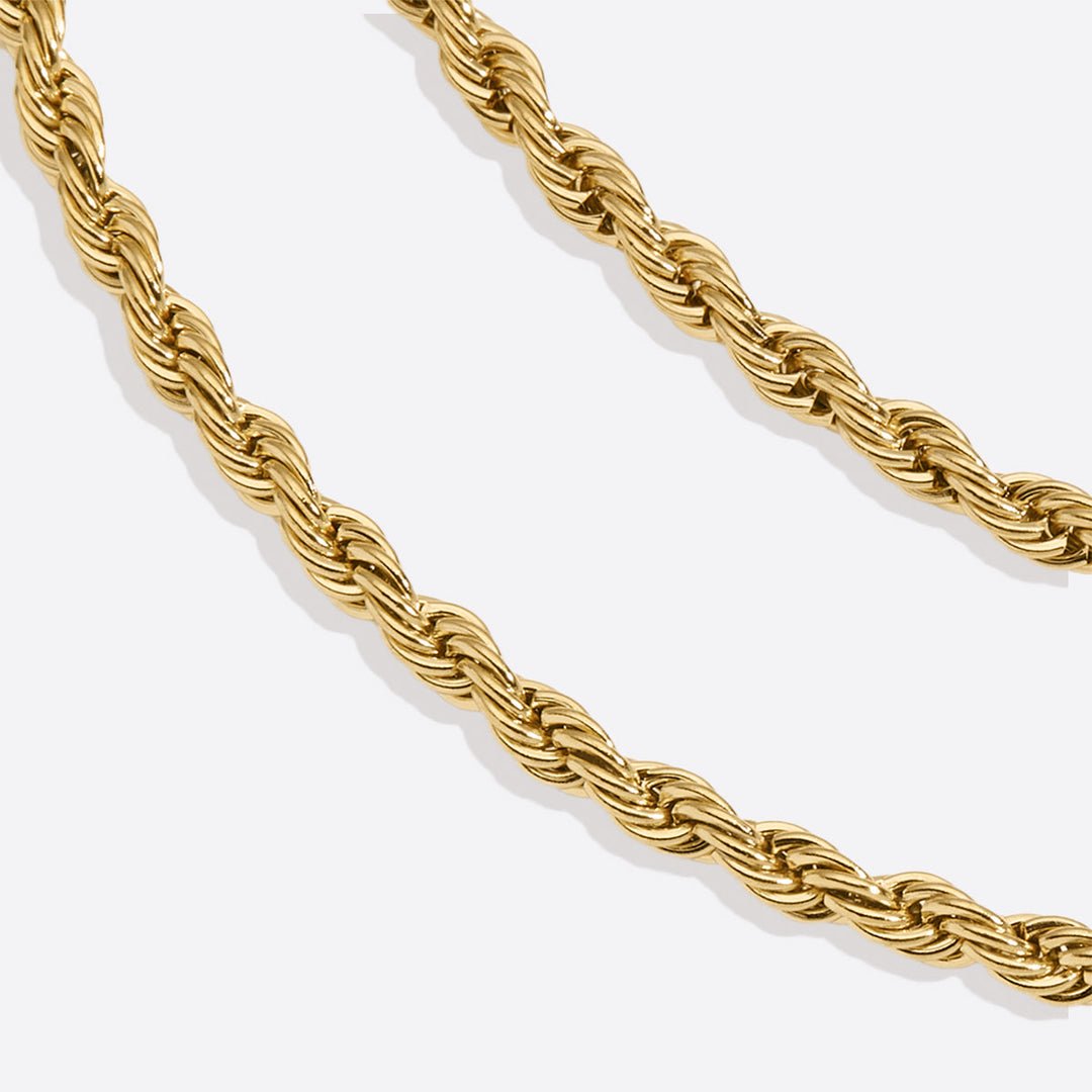 Collar de cadena de cuerda de 4 mm