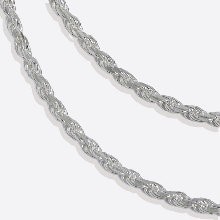 Collar de cadena de cuerda de 4 mm