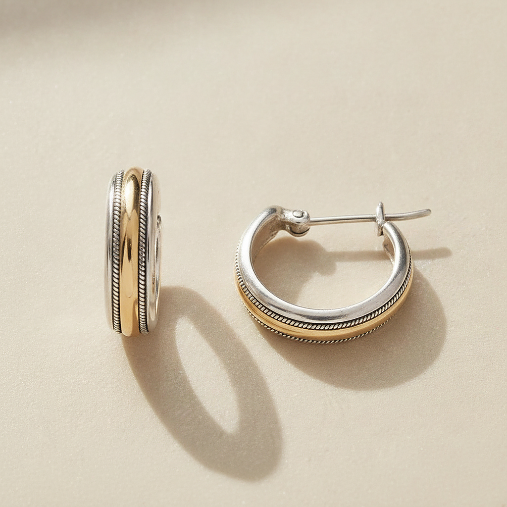 Lucine Gold Hoop Earrings