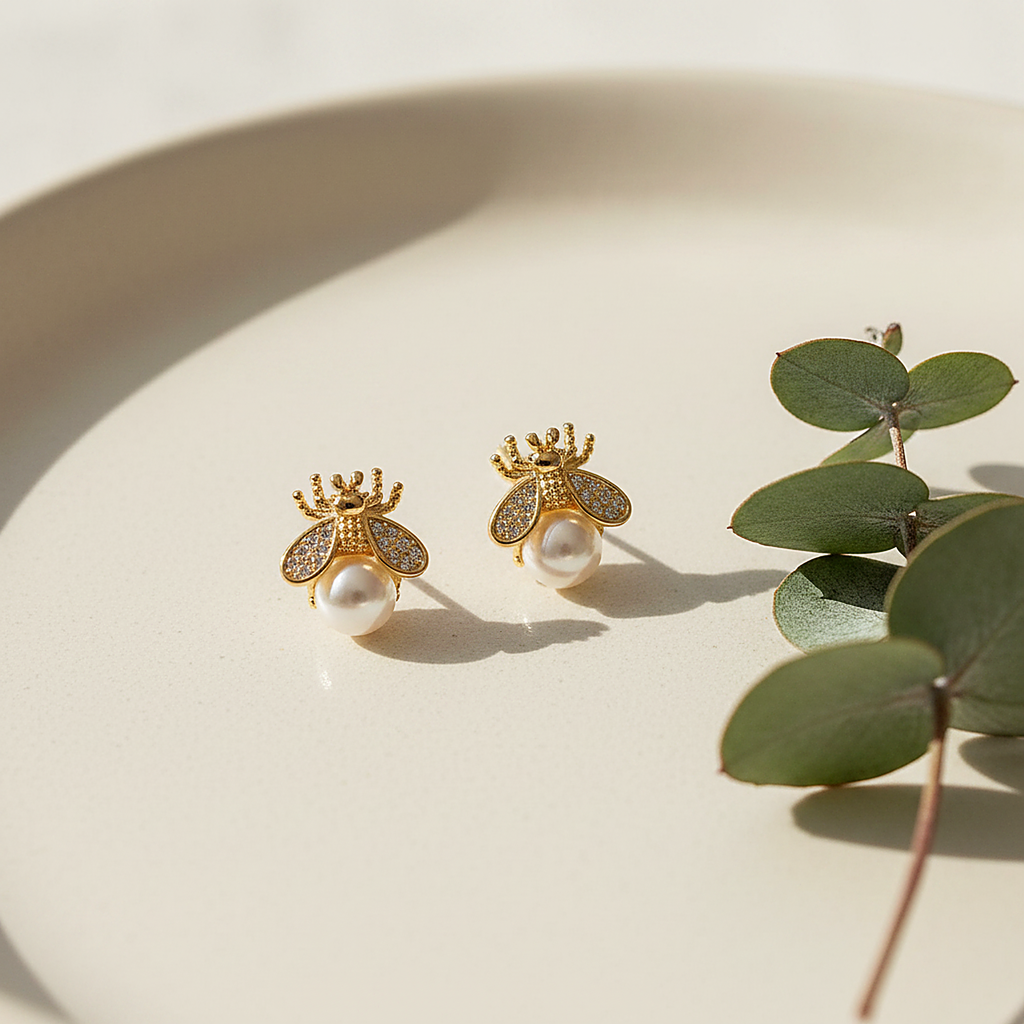 Pendientes de perlas Sylvie