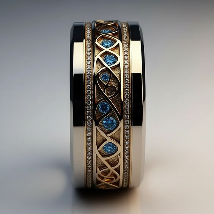 Bague dorée Mireille