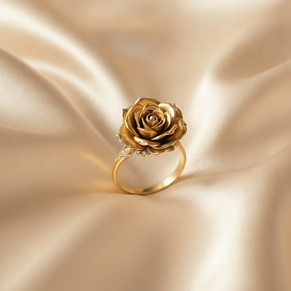 Bague Giada dorée