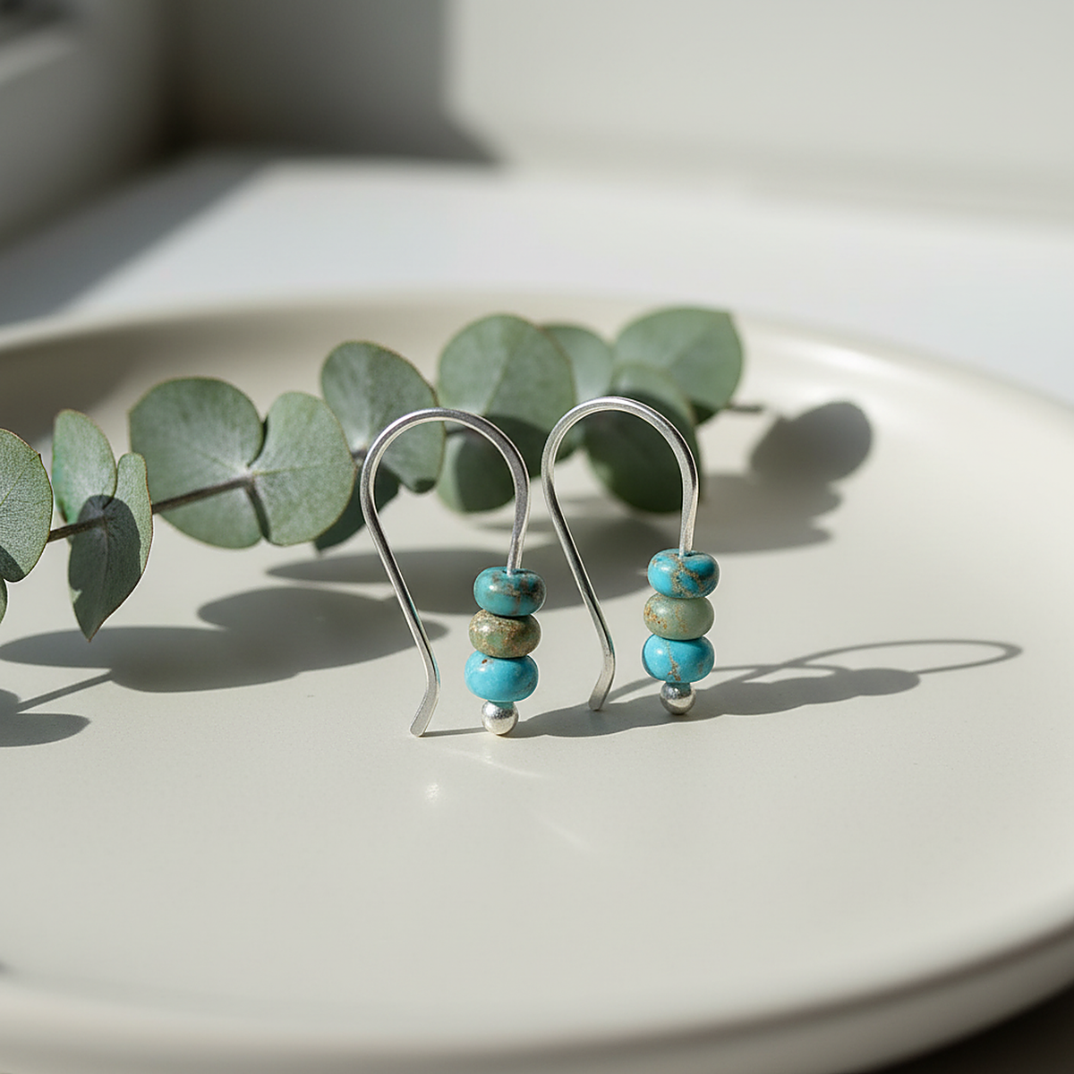 Boucles d’oreilles Yara turquoise