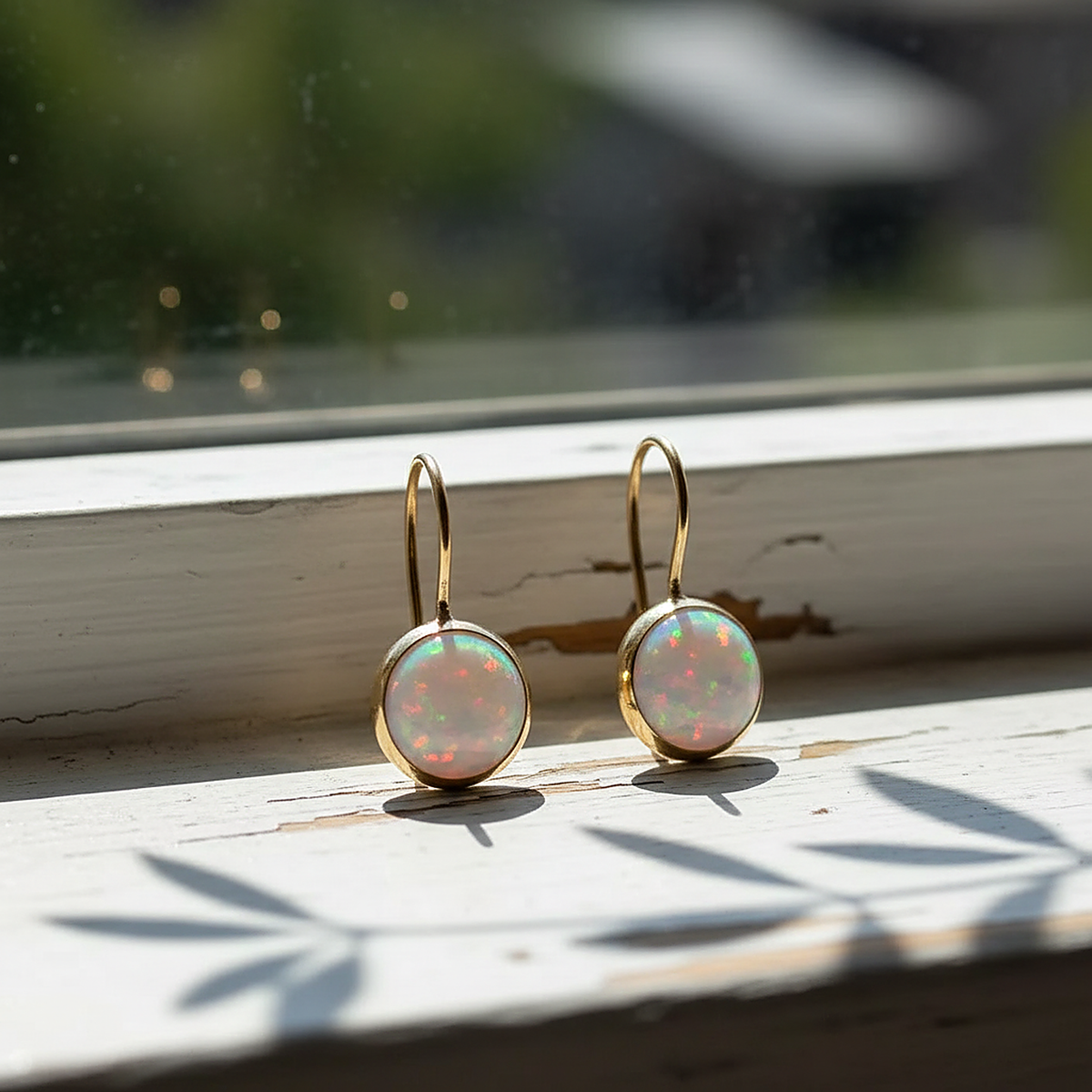 Boucles d’oreilles Ondina en opale