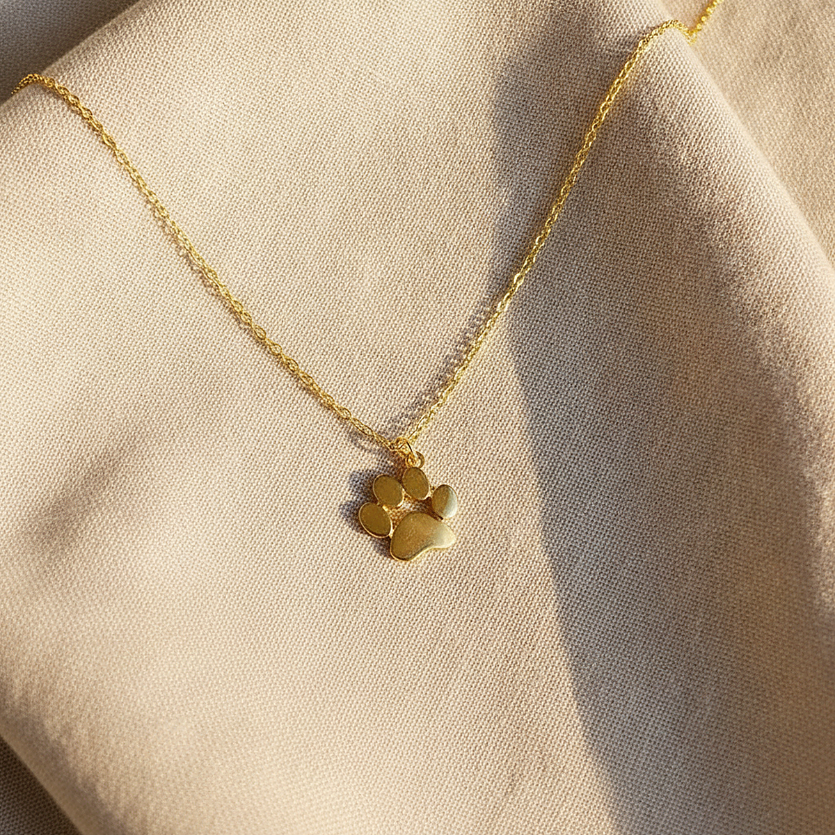 Bernsteinfarbene Goldkette