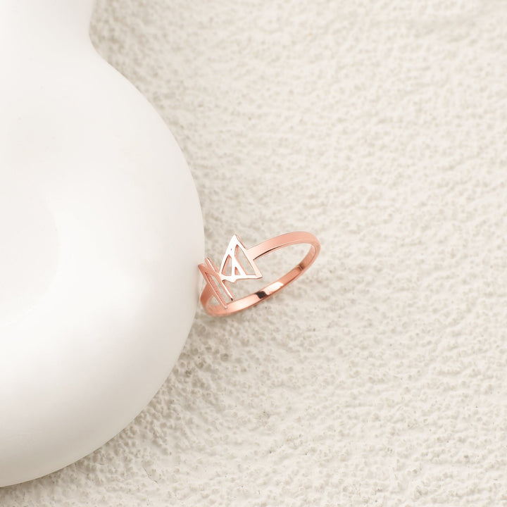 Bague à monogramme avec prénom