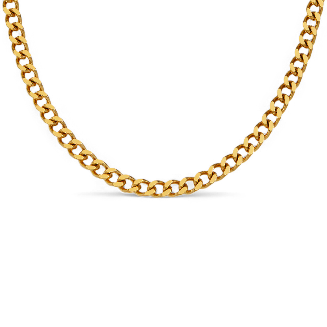 Collana con catena cubana da 6mm
