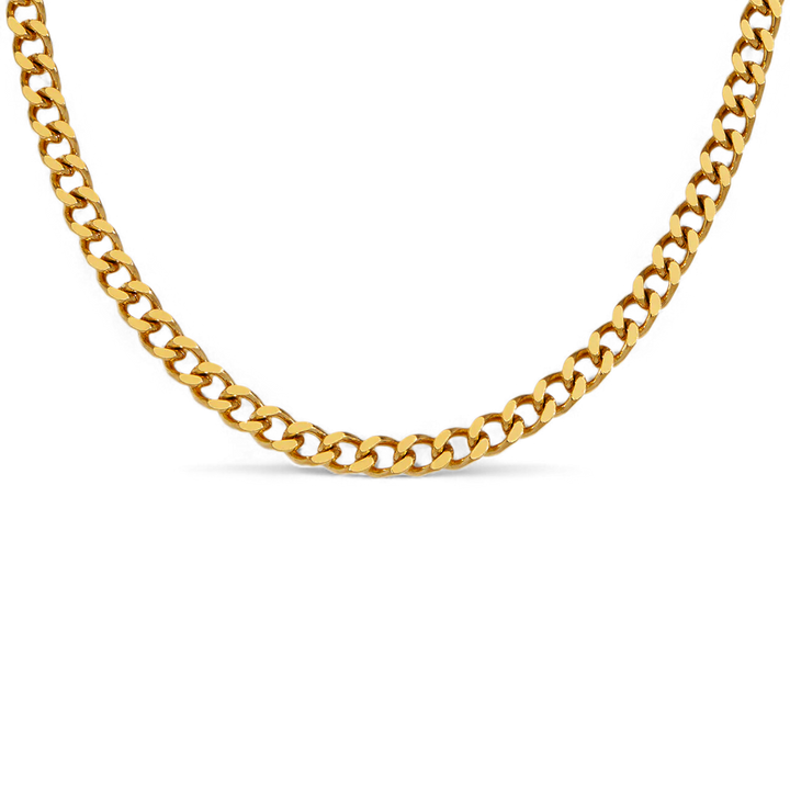 Collana con catena cubana da 6mm