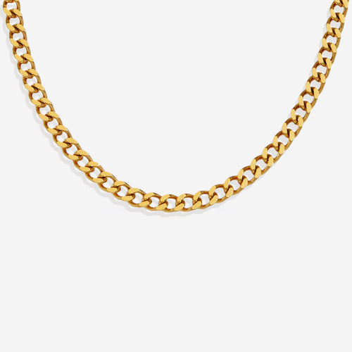 Collana con catena cubana da 6mm