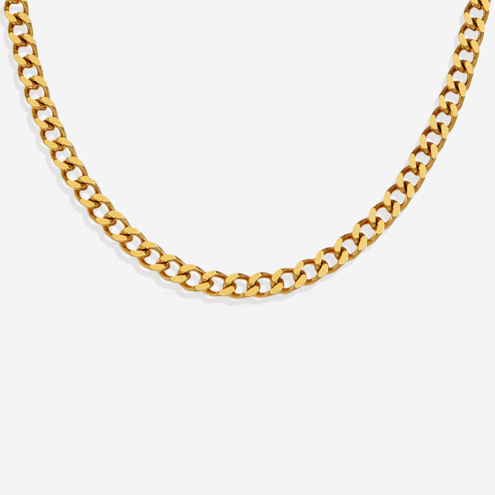 Collana con catena cubana da 6mm