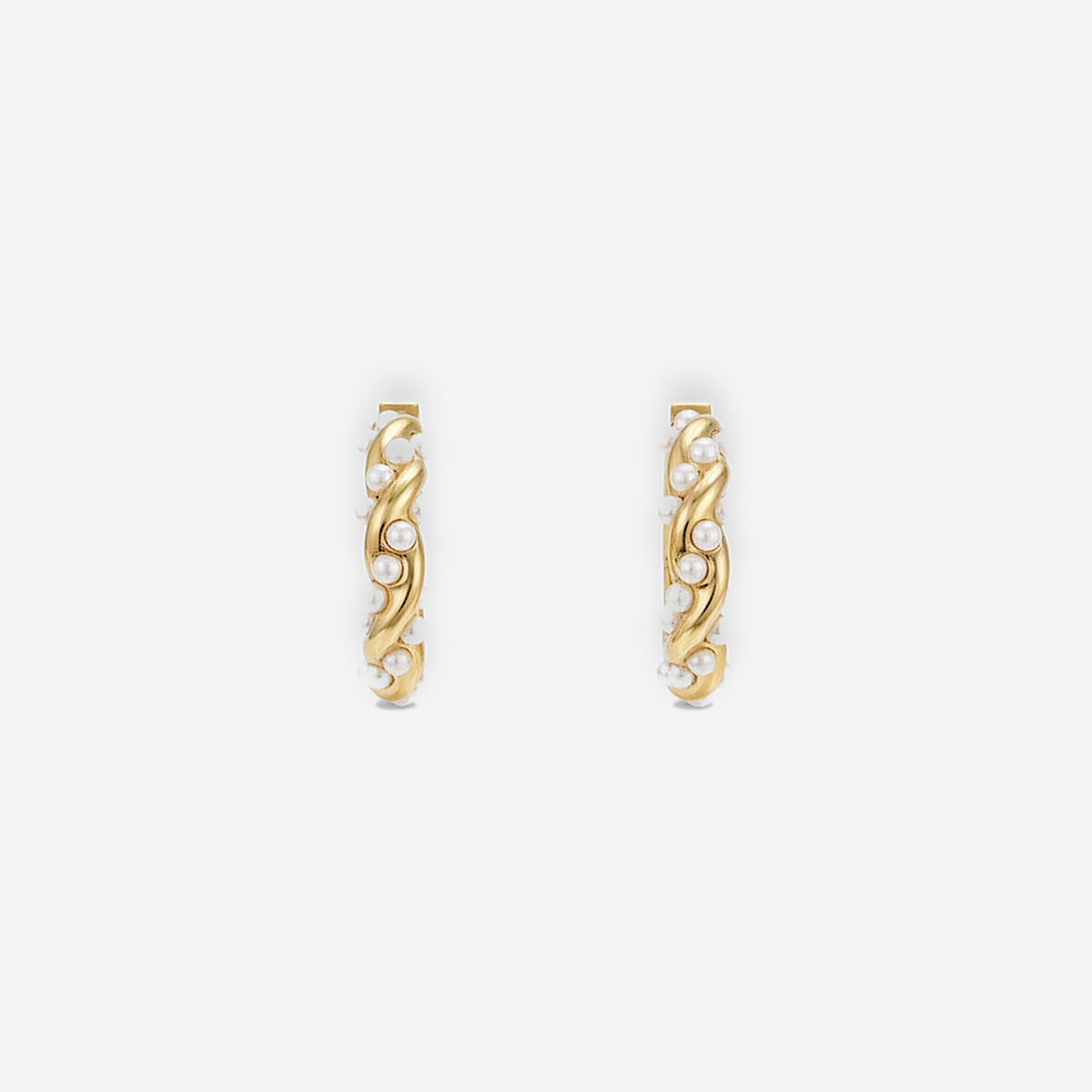 Valencia Pearl Hoops