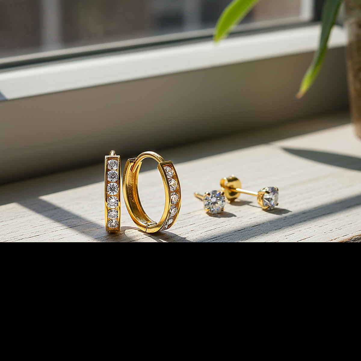 Boucles d’oreilles Thessaly dorées