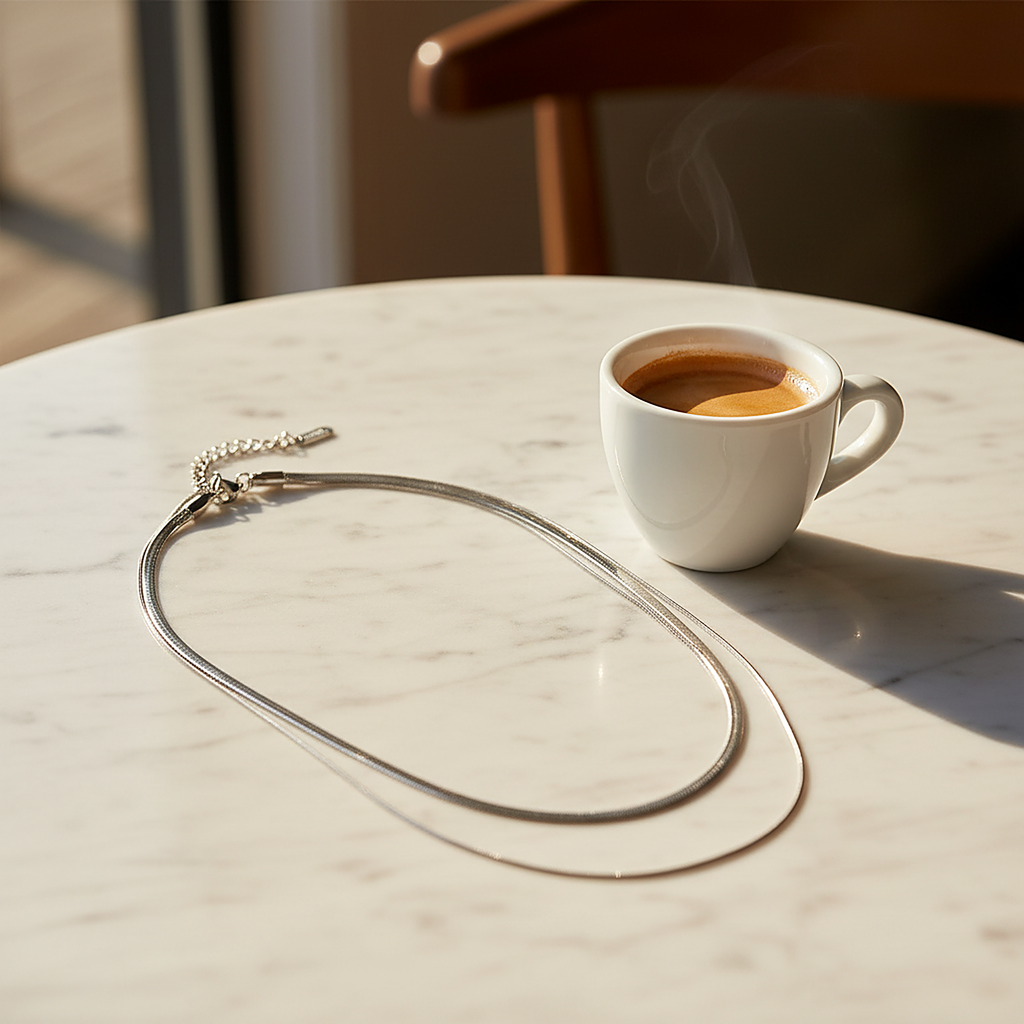 Collana Halcyon in argento