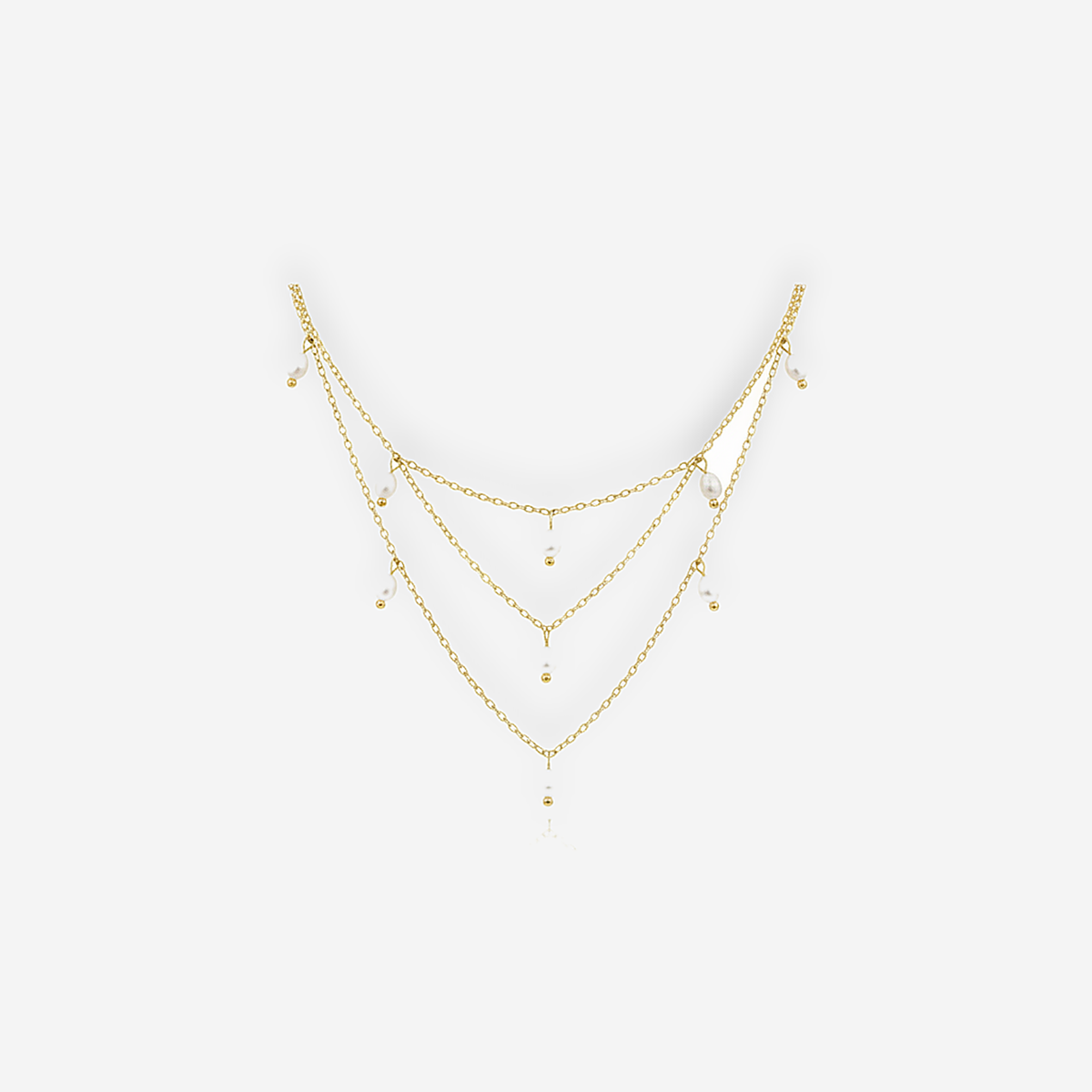 Kayla Pearl Drop Necklace